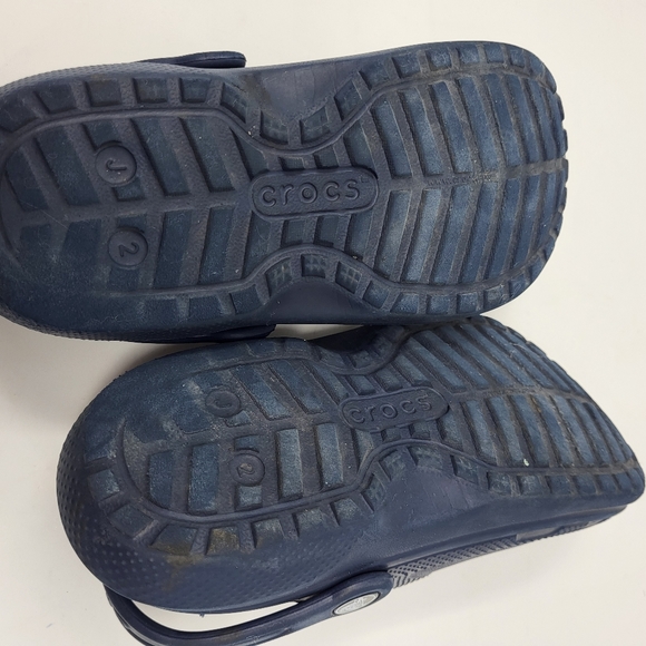 Crocs Classic Lined Clog-K Blue Size J2 - Picture 7 of 8